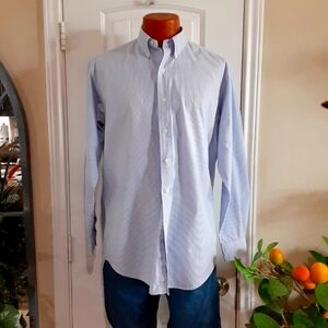 Ralph Lauren Black Label Petit Check Cotton LS BDC Shirt Size Small